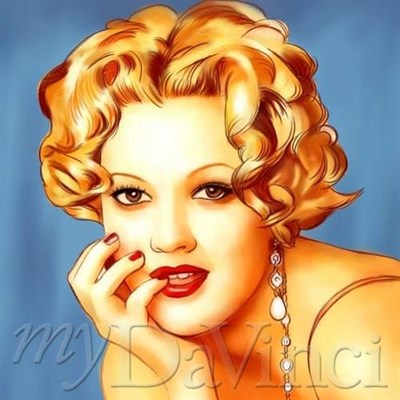 Drew Barrymore Pop Art Print - myDaVinci